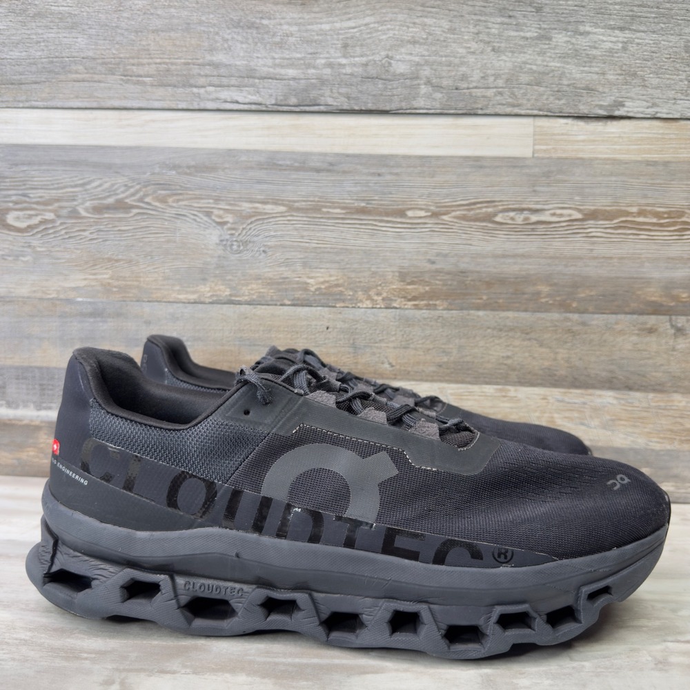 On Cloudtilt Mens Size 14 Running Shoes CloudTec Phase Mesh Black 61.99026